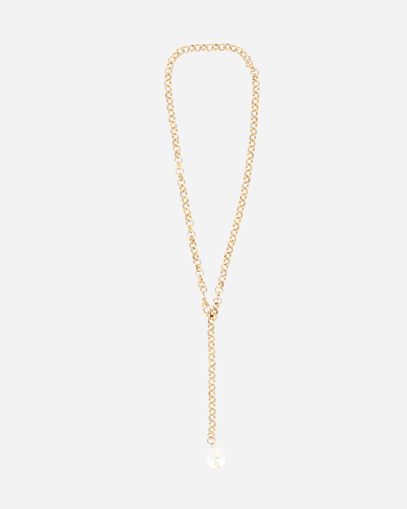 Grace Pearl Drop Chain Necklace