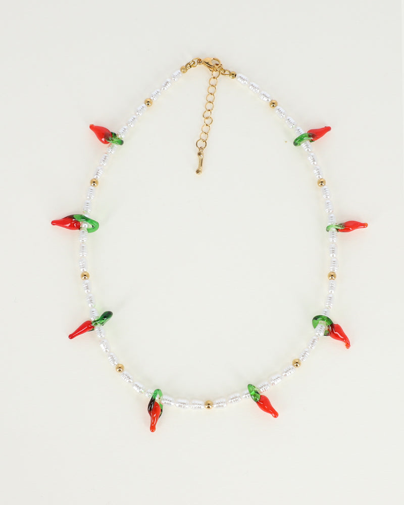 Elle Pepper & Pearl Necklace