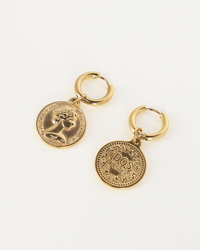 Violet Coin Earrings